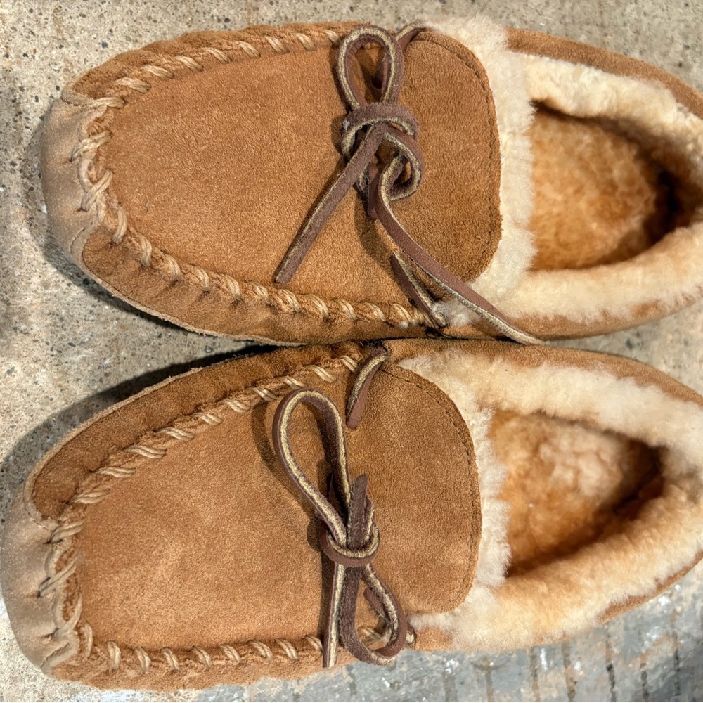 LL Bean kid’s Moccasin Slippers